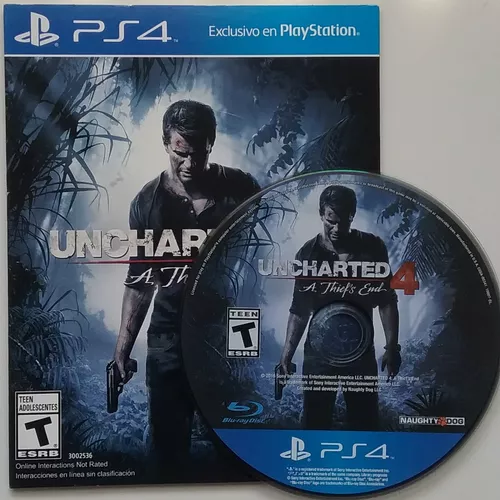 Uncharted 4 A Thiefs End Ps4 Mídia Física Usado