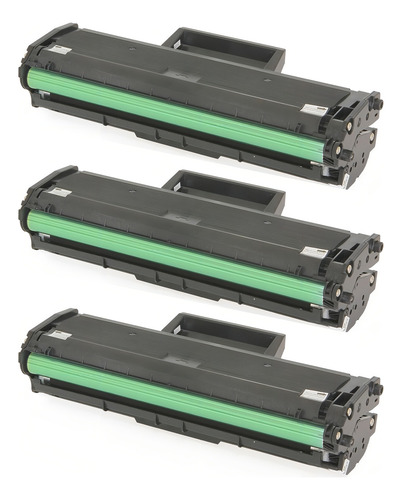 Kit 02 Toner Compatível Mlt-d111s D111 P/ Impressora Samsung Sl-m2070 Sl-m2020 M2070 M2020 1.8k Tinta Preto
