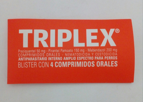 Triplex Blister Con 4 Comprimidos 
