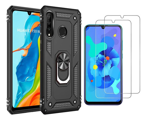 Funda Anticaída Golpes Para Huawei P30 Lite + 2 Mica