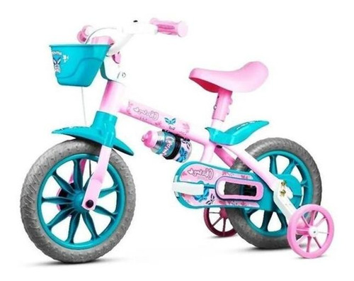 Bicicleta Infantil Nathor Charm Aro 12 Criança 2 Aos 4 Anos Cor Rosa