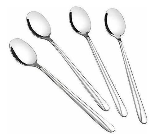 Anbers 12 Pieces Long Handle Spoon, Stainless Ice Tea Spoon