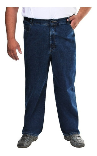 Imagem 1 de 5 de Calça Jeans Masculina Plus Size Tamanho Grande Até  68