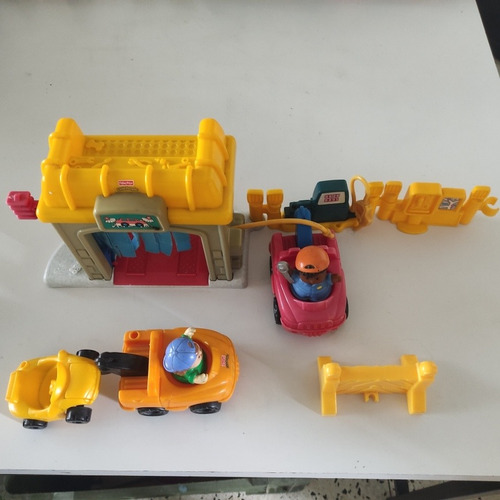 Auto Lavado Fisher Price Incluye 2 Gruas Y Un Carro, 2 Perso