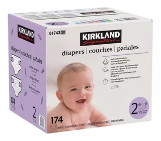 Pañales Unisex Etapa 2 Kirkland Signature 174pzs