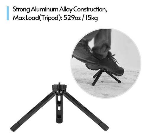 Hs Trípode Plegable De Mesa De Aleación De Aluminio Con