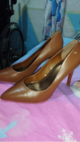 Tacones Vélez Talla 37 Originales Cuero 