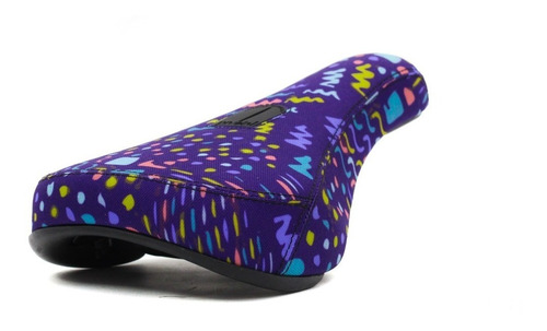 Asiento Velo Violeta Pivotal - Ideal Para Bmx - Acolchonado