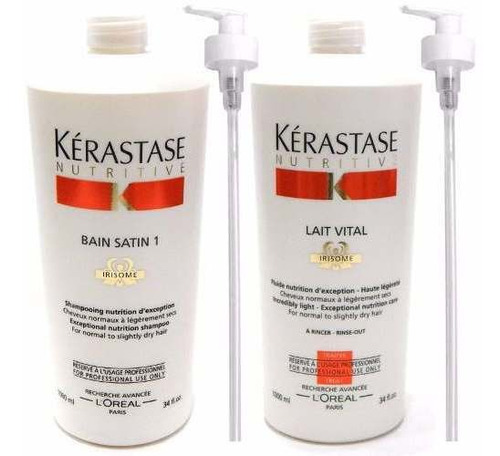Kerastase Nutritive Kit Shampoo Bain Satin 1 + Lait Vital