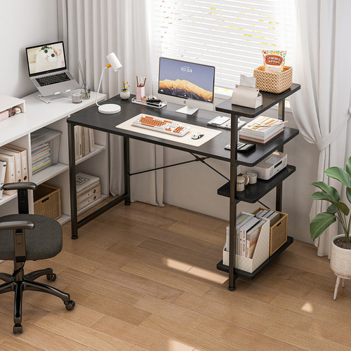 Escritorio Minimalista Moderno De Madera 100cm X 73cm X 45cm Negro