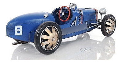 1920s Bugatti Type 35 Metal Racing Car Model 14  Automob Oah