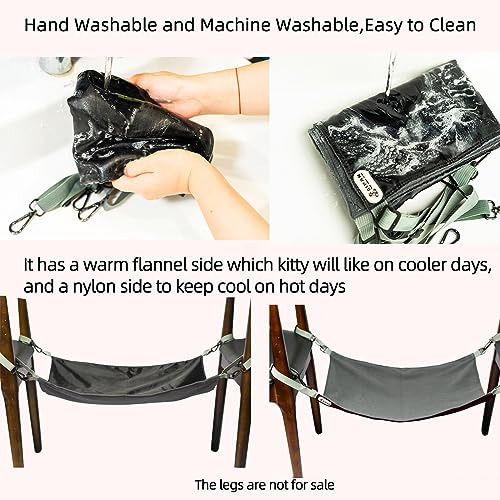 Hamaca Reversible Para Gatos, Lavable Y Suave Confección