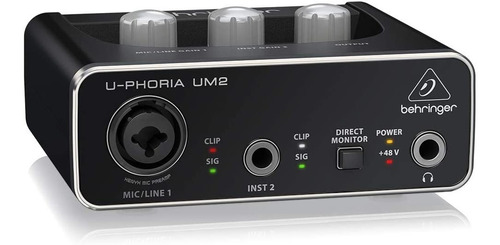 Interfaz Audio Behringer Um2 1xlr/ 1trs Grabacion Homestudio