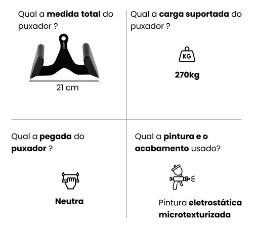 Puxador Anatômico Numero 1 Pulley Academia Remada Puxada