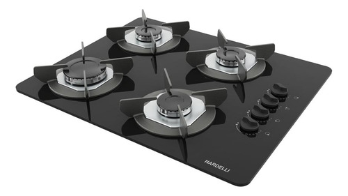 Cooktop Nardelli Safe Ferro Fundido 4 Bocas A Gas Cor Preto 127/220V