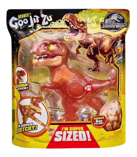 Goo Jit Zu Heroes Jurassic World Trex Gigante 20cm 3163