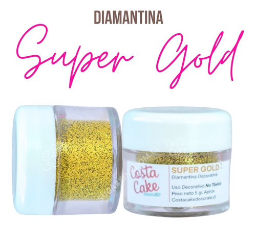 Diamantina Brillantina Glitter Costa Cake De Colores