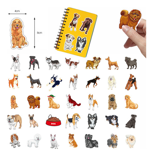 Un Cuaderno De 50 Pegatinas Con Forma De Gato, Bonito Y Dive