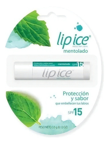 Balsamo Labial Lip Ice Mentolado Spf15