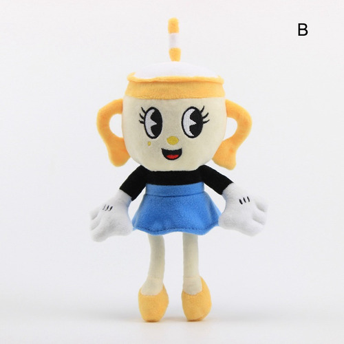 M Cup Head Plush Doll Cuphead Figura De Dibujos Animados Tem 