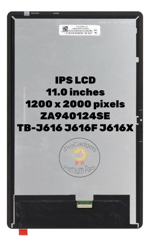 Tela De Toque Lcd Para Lenovo Tab P11 Plus J616f Tb-j616x