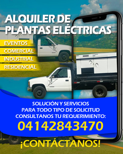 Alquiler Plantas Eléctricas, Para Eventos, Residencial, Ind