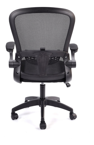 Imagen 4 de 6 de Silla De Escritorio Y Oficina Ergonomica Pc Giratoria Femmto Bm001 Negro Mesh Peso Maximo 120kg Apoyabrazos Rebatibles