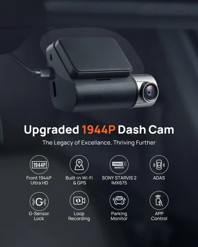 70mai Dash Cam A510 Set 本体 Dash Cam 70mai A510 1944p+1080p Frontal E Traseira Com Cartã
