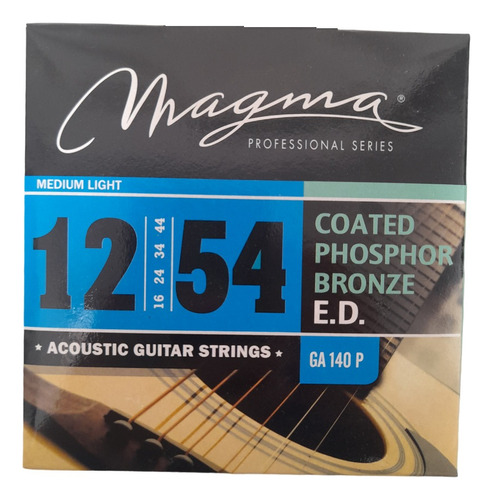 Encordado Guitarra Acústica Magma Ga140p 012-54 Coated