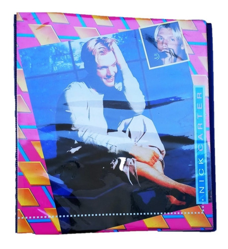 Carpeta Escolar 3 Aros 3x40 Pvc Cantante Musica Pop Retro