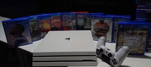 Ps4 Pro Branco 1tb Com Jogo Completo Garantia Nf-e