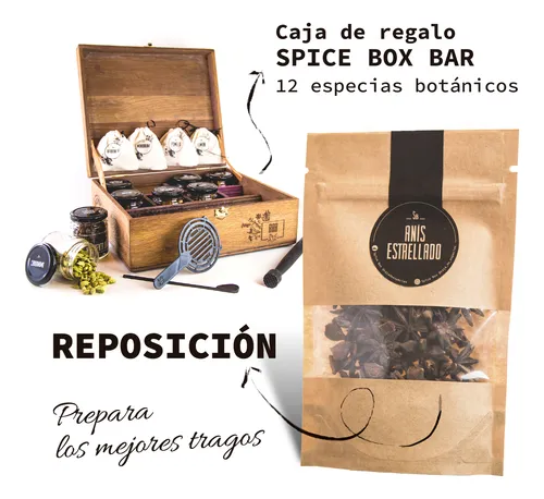Anis Estrellado Entero Hierba Medicinal 35 Grs Spice Box P