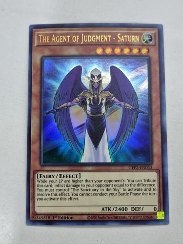 The Agent Of Judgment Saturn Ultra Raro Yugioh