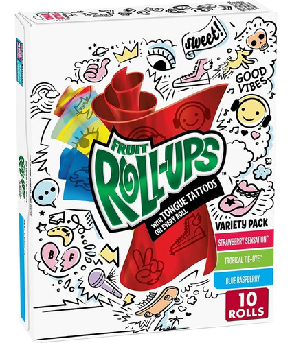 Fruit Roll-ups Snacks Sabor Fru - g a $333