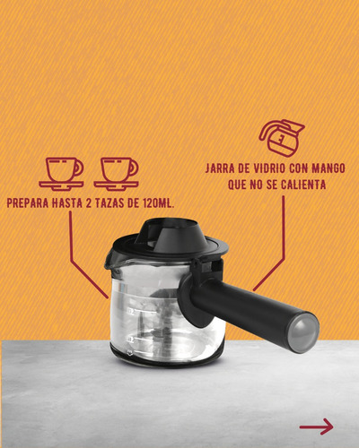 Imagen 4 de 7 de Capuchinera Cafetera Espresso + Capuccino Home Elements