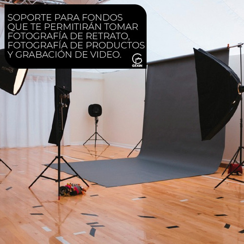 Imagen 3 de 7 de Soporte Porta Fondo Infinito 2 X 2.10 Mts Video Fotografía