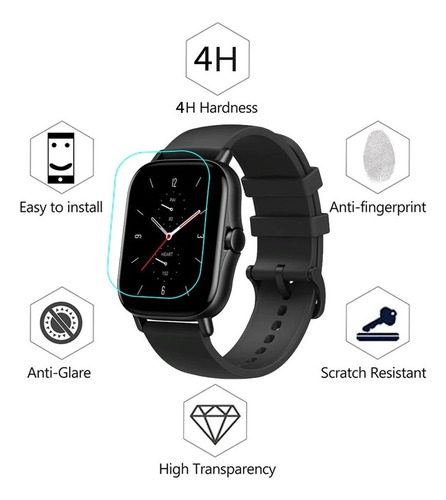 Combo 3 Micas Protectoras De Tpu Premium Para Amazfit Gts 2