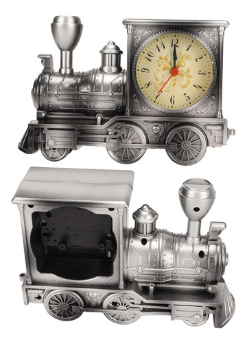 Reloj Despertador Decorativo, Estilo Tren Con Pilas, Estilo