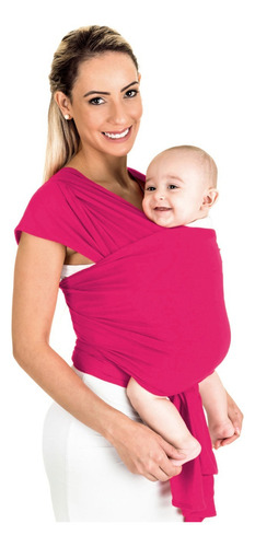 Baby Sling Mamãe Canguru Malha 100% Algodão Cor Cinza Claro