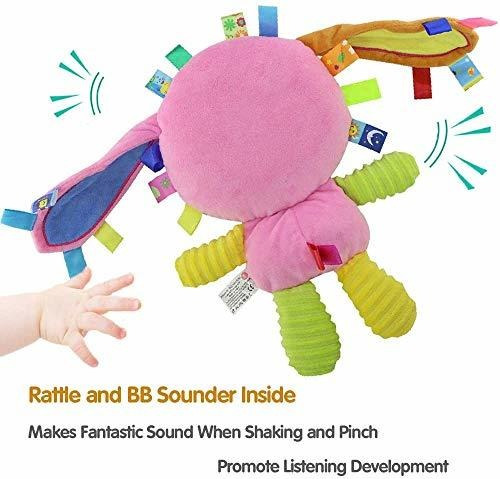 Sonajero Upalupa Plush Bunny Peluche Animal Lovey Infant Pac