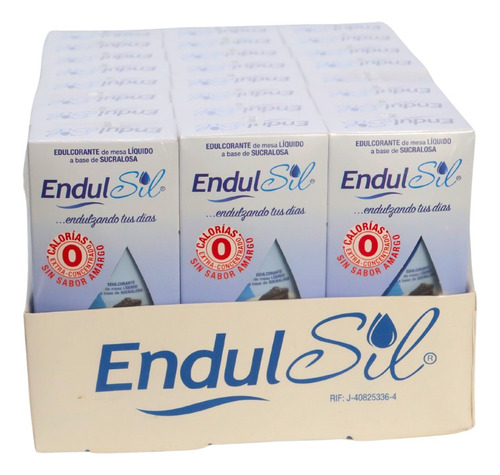 Endulsil Edulcorante Liquido Caja De 24 Unidades De 60ml