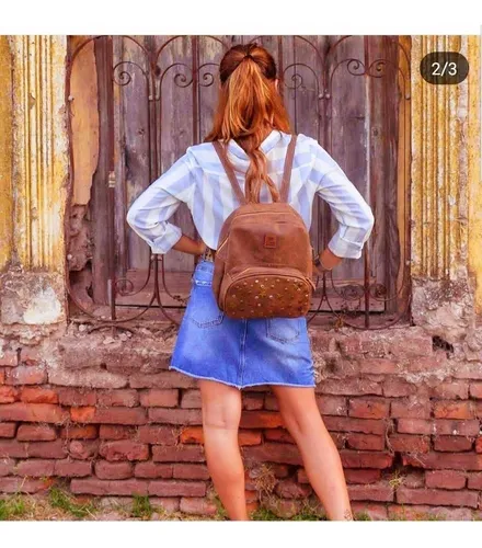 Mochilas De Cuero Vacuno 100 Grandes Dise o Env o gratis