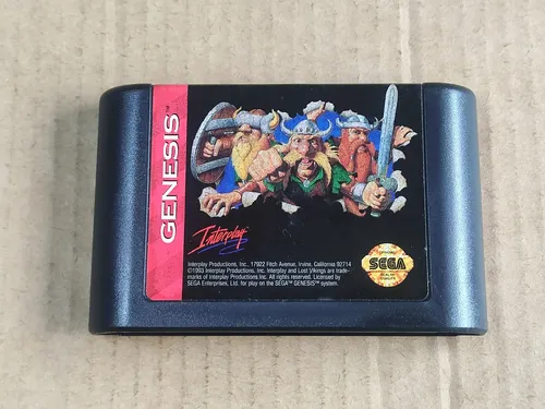 Lost Vikings -- 100% Original -- Sega Genesis / Mega Drive