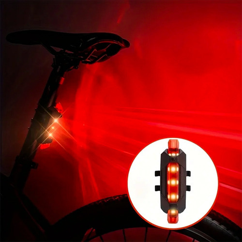 Accesorio De Linterna De Bicicleta Recargable Por Usb
