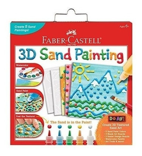 Fabercastell 3d Sand Painting Textured Sand Art Activity Kit