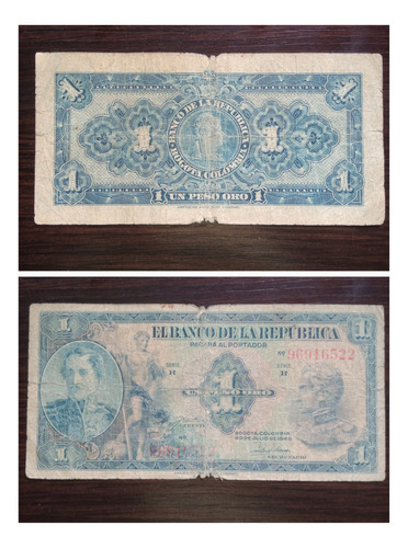 Colombia 1 Peso Oro, 1946.