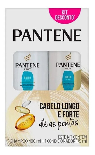 Kit Pantene Brilho Extremo Shampoo + Condicionador