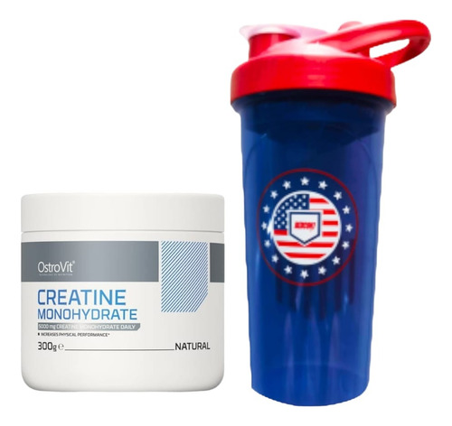 Creatina Monohidratada 300grs Sin Sabor + Shaker - Ostrovit