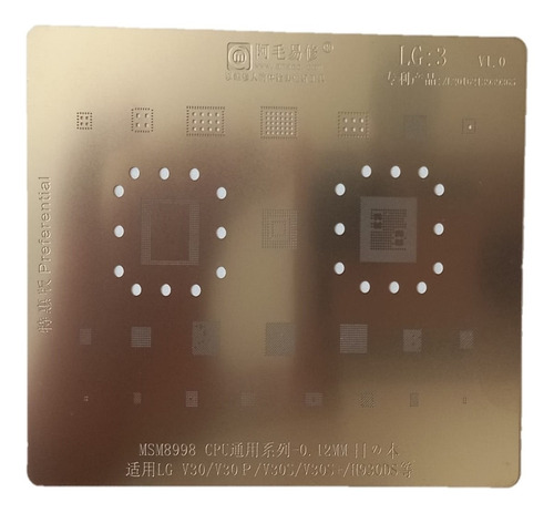 Stencil Reballing Msm8998 LG V30/ V30p/ V30s / H930ds Lg3