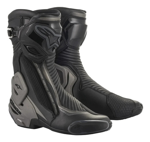 Botas Para Moto Alpinestars Smx Plus V2 Negro/ Gris